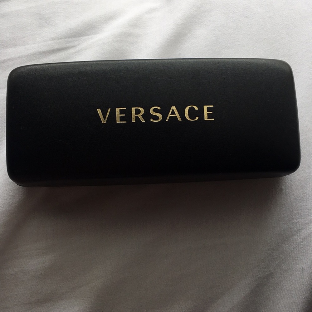 Versace glasses case with cleaning cloth